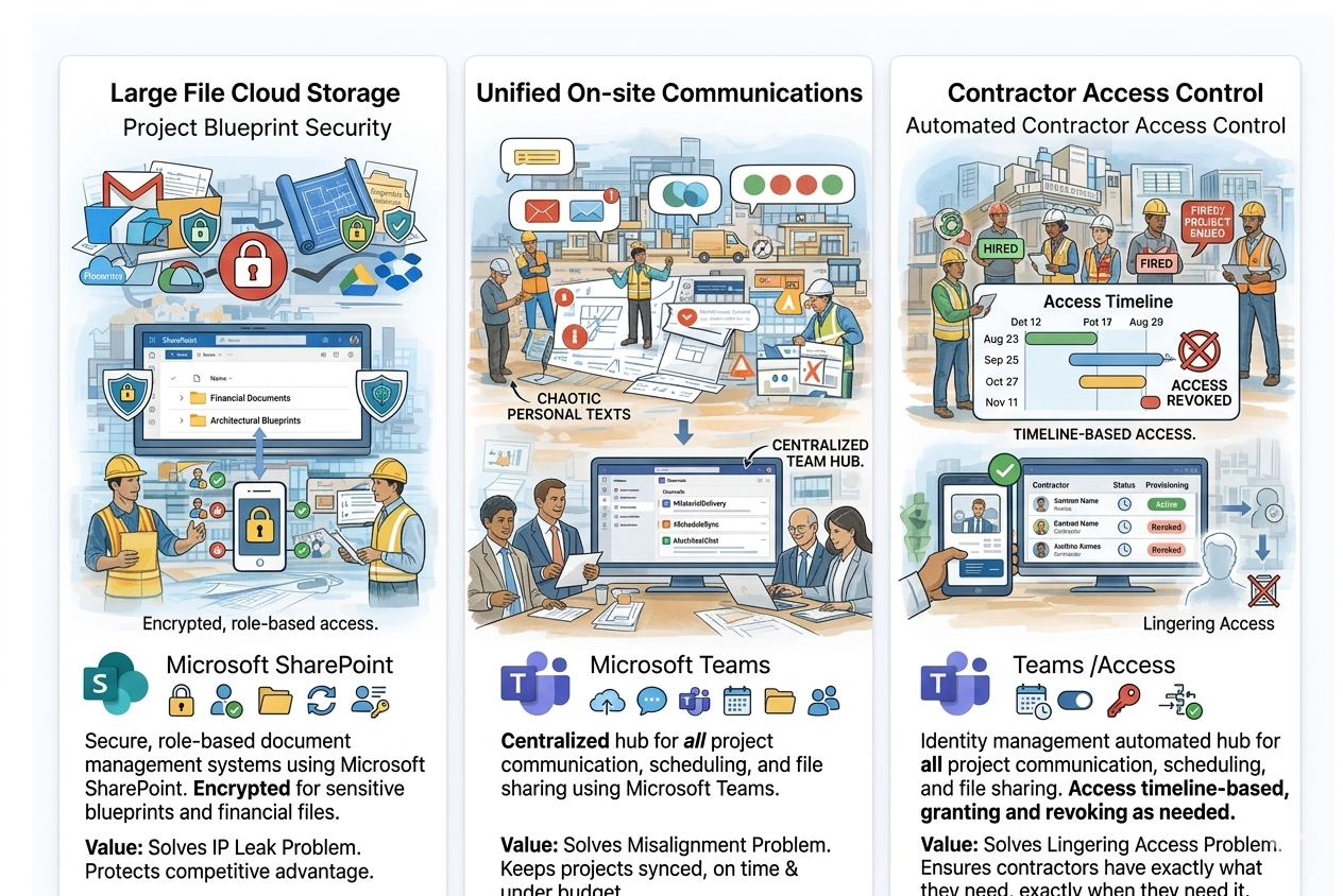 Real Estate and Construction Digital Solutions - Cloud Infrastructure for Property Management, Azure Deployment, Microsoft Dynamics for Real Estate CRM, Nairobi IT Services